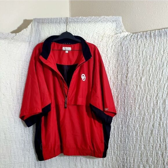 Oklahoma Sooners Short Sleeve Windbraker Size XL - Picture 3 of 13